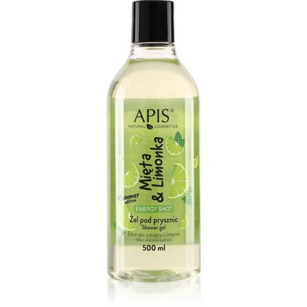 Apis Natural Cosmetics Apis Natural Cosmetics Energy Shot Mint & Lime energetski gel za tuširanje 500 ml