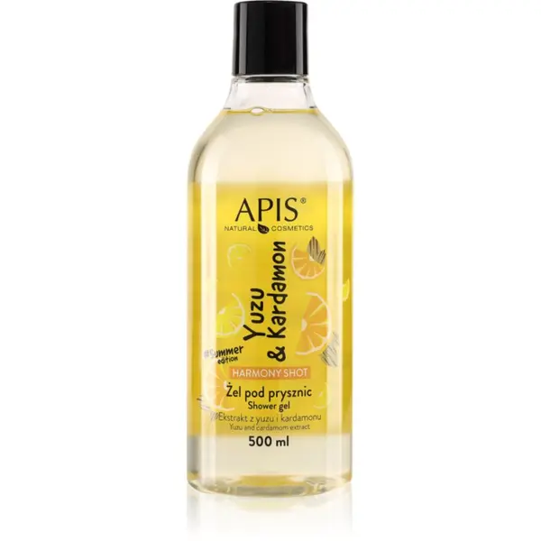 Apis Natural Cosmetics Apis Natural Cosmetics Harmony Shot Yuzu & Cardamom harmonizirajući gel za tuširanje 500 ml