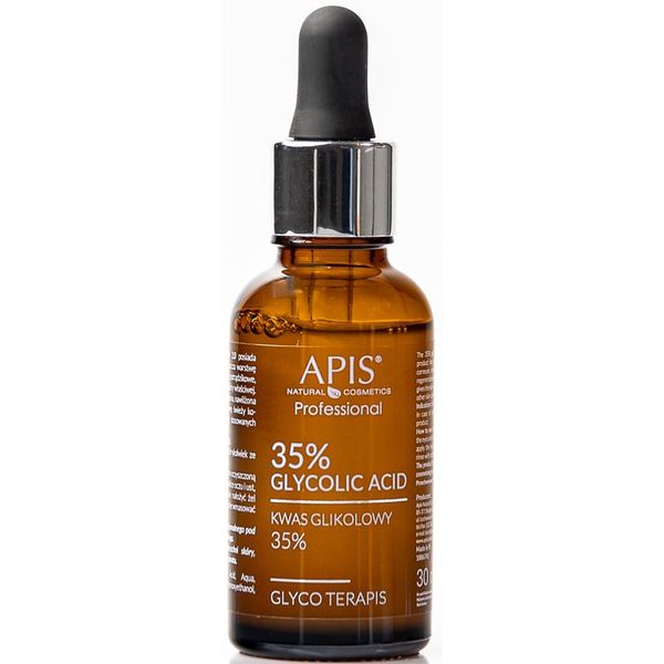 Apis Natural Cosmetics Apis Natural Cosmetics TerApis 35% Glycolic Acid zaglađujući eksfolijacijski serum za regeneraciju i obnovu lica 30 ml