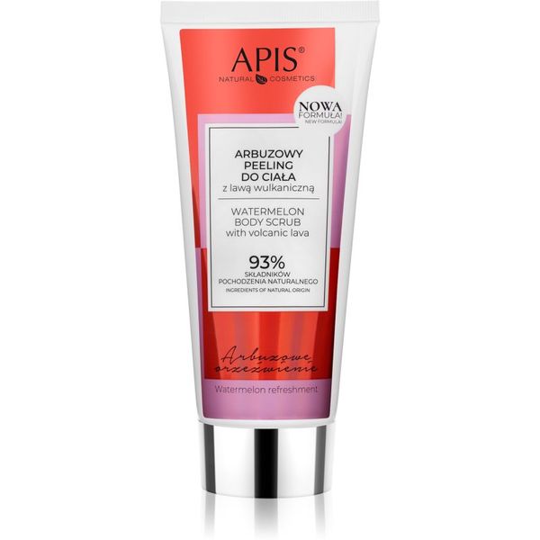 Apis Natural Cosmetics Apis Natural Cosmetics Watermelon Refreshment piling za tijelo with volcanic lava 200 ml