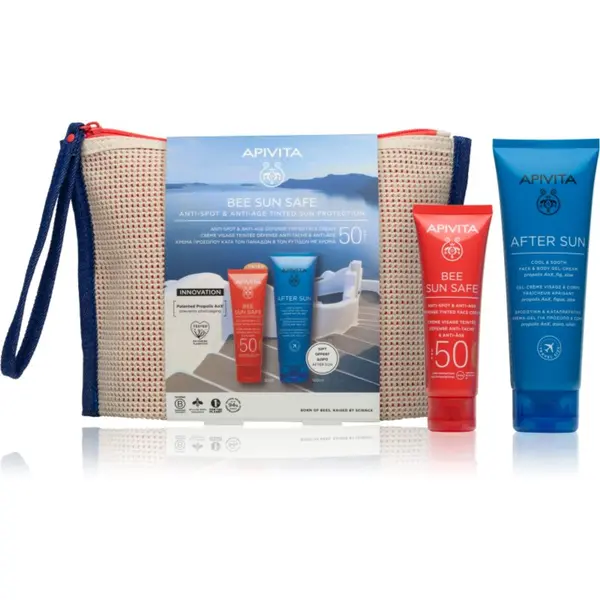 Apivita Apivita Bee Sun Safe Anti-spot & Anti-age Tinted Sun Protection set za sunčanje