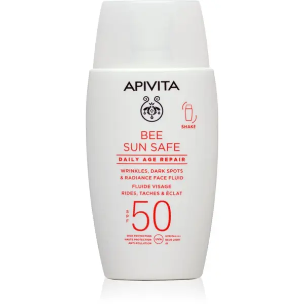 Apivita Apivita Bee Sun Safe Daily Age Repair Fluid SPF50 zaštitni fluid protiv bora SPF 50 50 ml