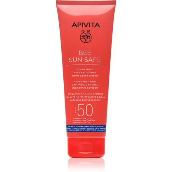 Apivita Apivita Bee Sun Safe Hydra Fresh Milk SPF50 mlijeko za sunčanje za lice i tijelo SPF 50 200 ml
