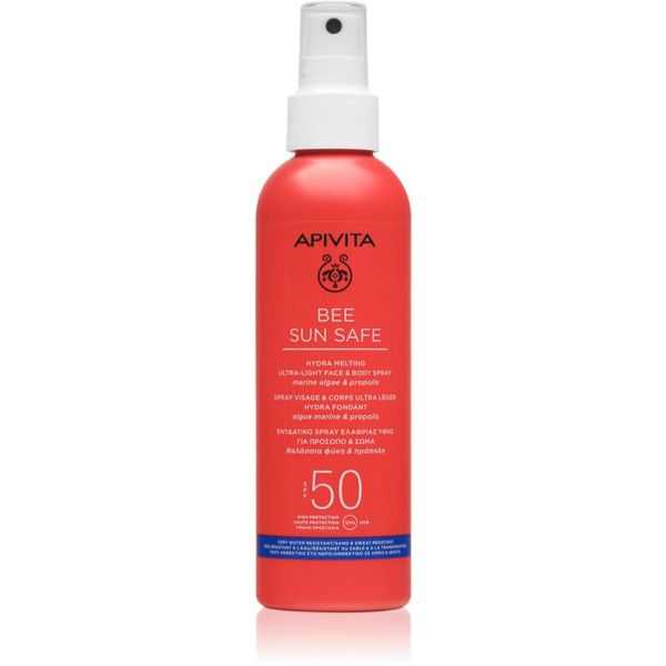 Apivita Apivita Bee Sun Safe Hydra Melting Ultra-Light zaštitno mlijeko za sunčanje u spreju SPF 50 200 ml