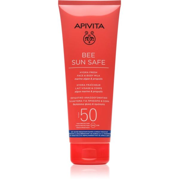 Apivita Apivita Bee Sun Safe mlijeko za sunčanje za lice i tijelo SPF 50 200 ml