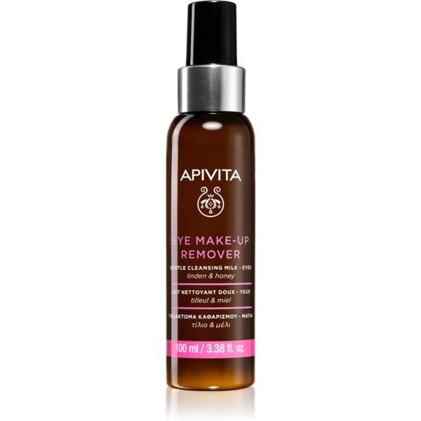 Apivita Apivita Cleansing Honey & Tilia proizvod za skidanje pudera za područje oko očiju 100 ml