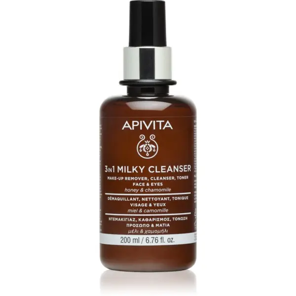 Apivita Apivita Cleansing Milk Face & Eyes mlijeko za čišćenje 3 u 1 za lice i oči 200 ml