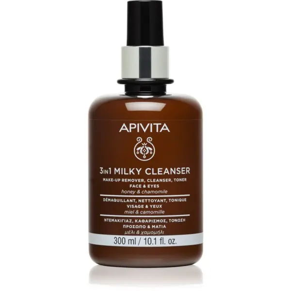 Apivita Apivita Cleansing Milk Face & Eyes mlijeko za čišćenje 3 u 1 za lice i oči 300 ml