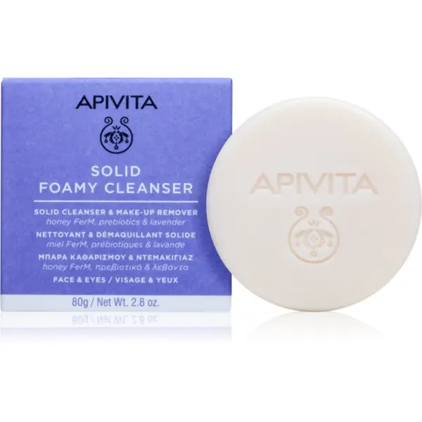 Apivita Apivita Cleansing Solid Foamy Cleanser čvrsti sapun za čišćenje s hidratantnim učinkom 80 g