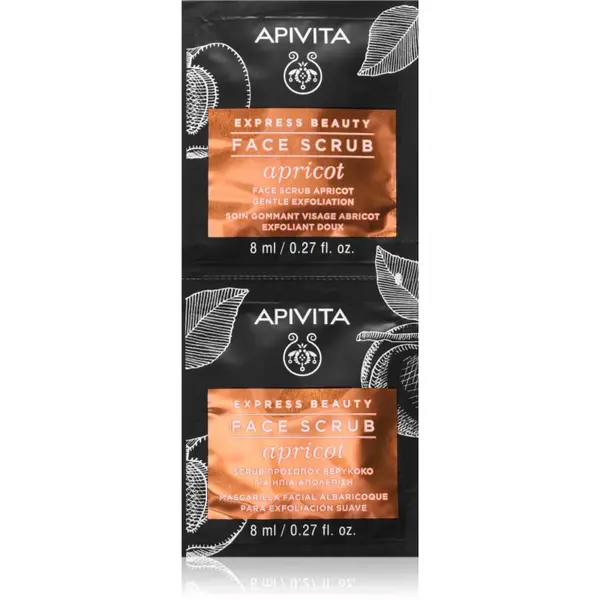 Apivita Apivita Express Beauty Apricot nježni piling za lice 2x8 ml