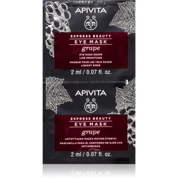 Apivita Apivita Express Beauty Grape maska za oči s pomlađujućim učinkom 2 x 2 ml
