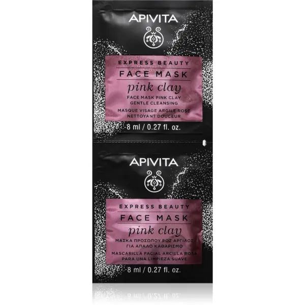 Apivita Apivita Express Beauty Pink Clay maska za čišćenje 8 ml
