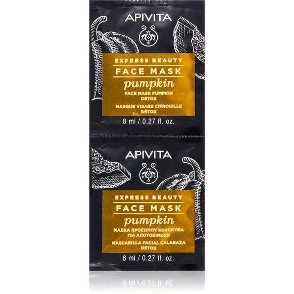 Apivita Apivita Express Beauty Pumpkin detoksikacijska maska za lice 2 x 8 ml