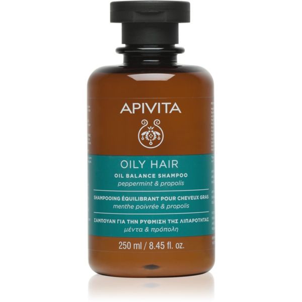 Apivita Apivita Hair Care Oily Hair šampon za dubinsko čišćenje masnog vlasišta za jačanje i sjaj kose 250 ml