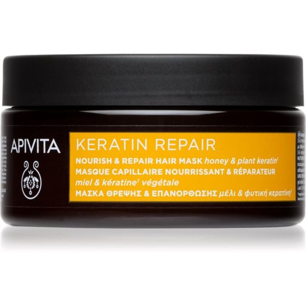 Apivita Apivita Keratin Repair obnavljajuća maska za oštećenu kosu s keratinom 200 ml