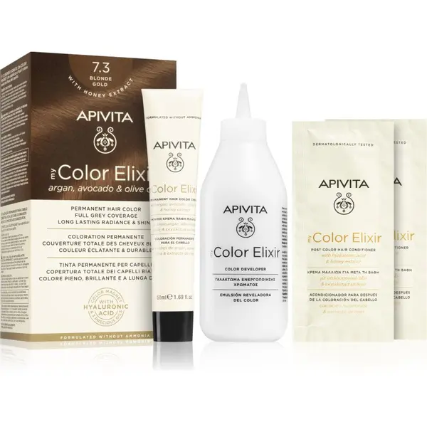 Apivita Apivita My Color Elixir boja za kosu bez amonijaka nijansa 7.3 Blonde Gold 1 kom