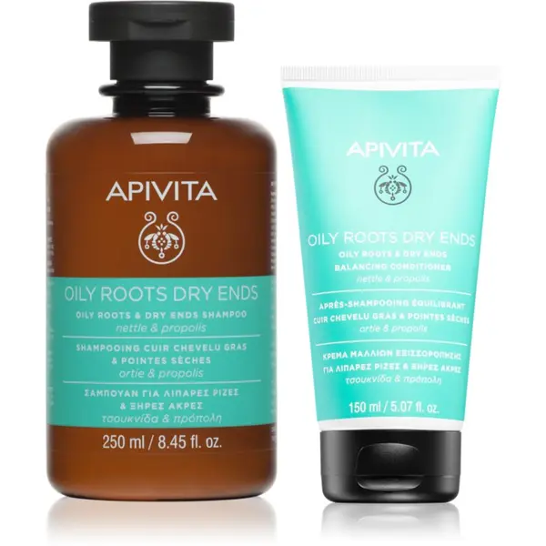 Apivita Apivita Oily Roots & Dry Ends set za masno vlasište i suhe vrhove