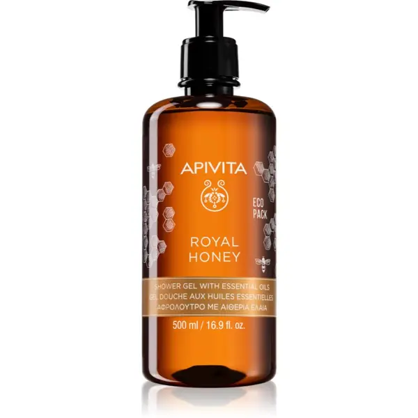 Apivita Apivita Royal Honey Creamy Shower Gel hidratantni gel za tuširanje s esencijalnim uljem 500 ml