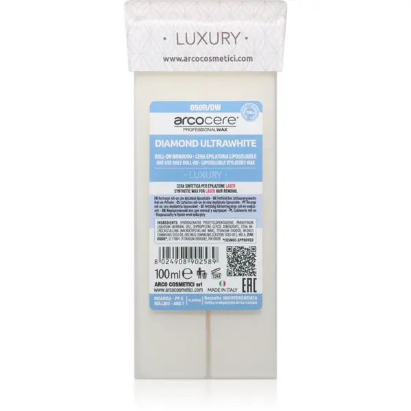 Arcocere Arcocere Luxury Diamond Ultrawhite vosak za epilaciju roll-on 100 ml