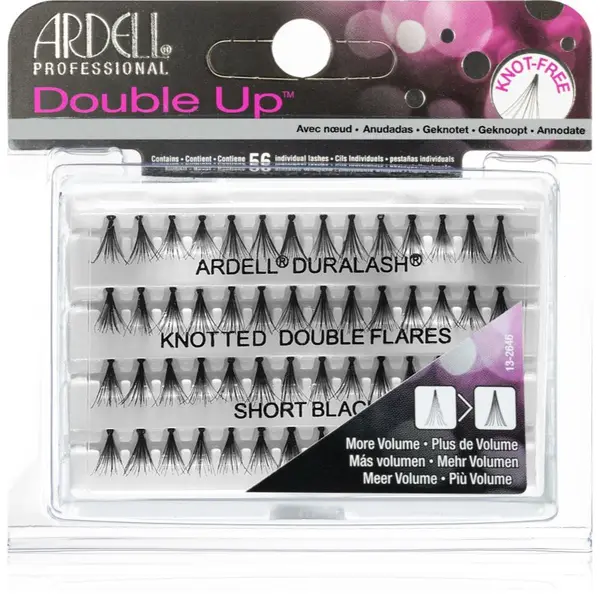 Ardell Ardell Double Up samoljepljive pojedinačne trepavice s čvorom veličina Short Black