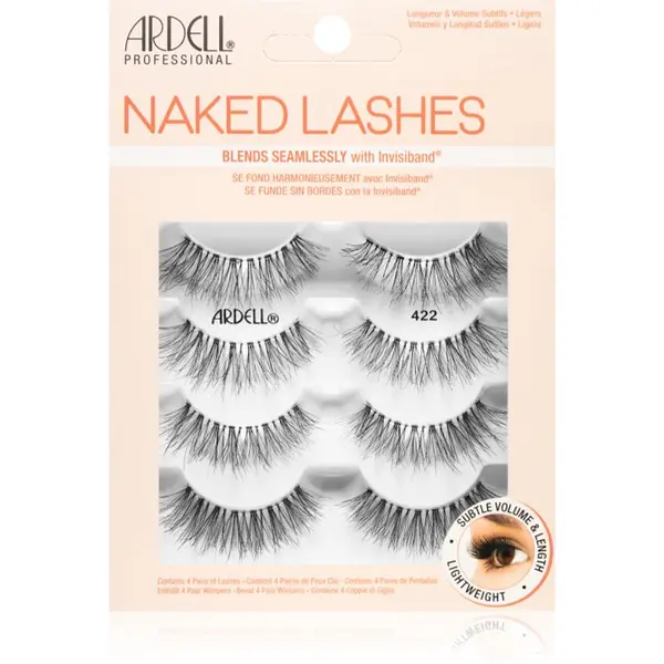 Ardell Ardell Naked Lashes Multipack trepavice za lijepljenje veliko pakiranje tip 422 4 par