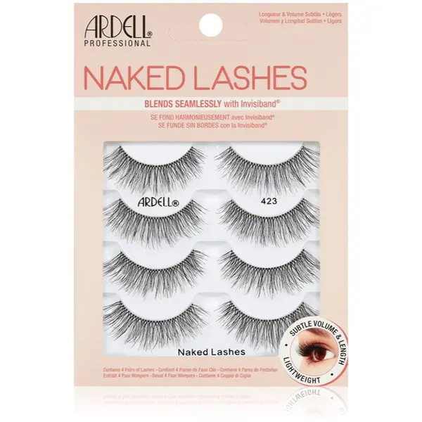 Ardell Ardell Naked Lashes Multipack trepavice za lijepljenje veliko pakiranje tip 423 4 par