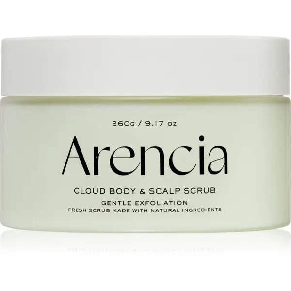 Arencia Arencia Fresh Cloud Geranium & Primrose nježni piling za tijelo i kosu 260 g