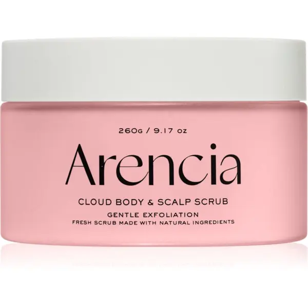 Arencia Arencia Fresh Cloud Lavender & Pear nježni piling za tijelo za kosu i tijelo 260 g