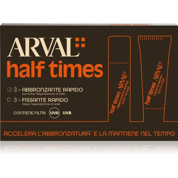 Arval Arval Half Times Fast Tanning Bottle + Tube Set zaštitno ulje za ubrzanje tamnjenja kože