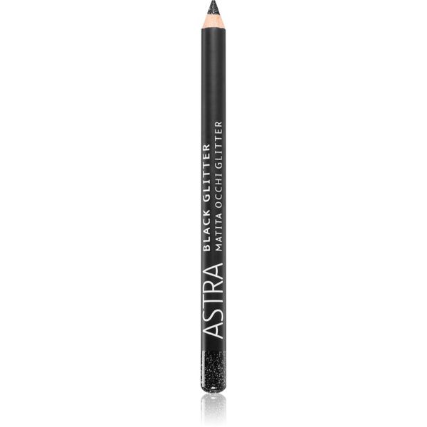 Astra Make-up Astra Make-up Black Glitter svjetlucavi eyeliner u olovci nijansa Deep Black 1,1 g