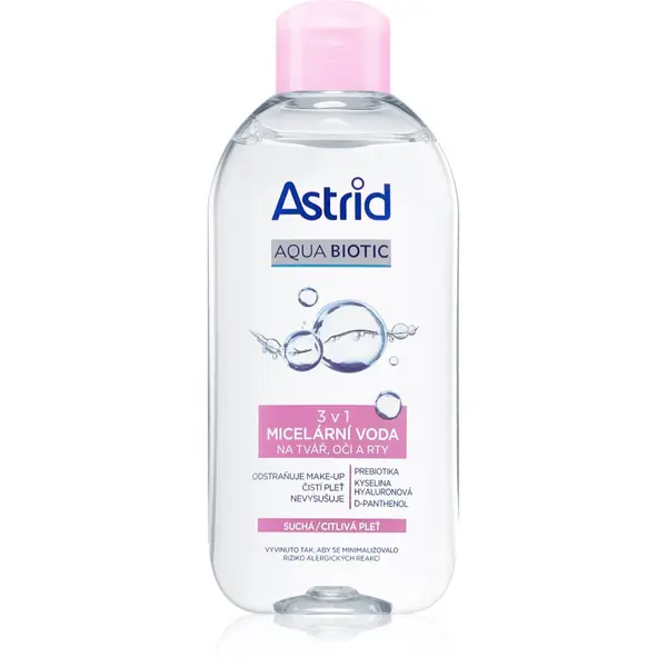 Astrid Astrid Aqua Biotic micelarna voda 3 u 1 za suhu i osjetljivu kožu 400 ml