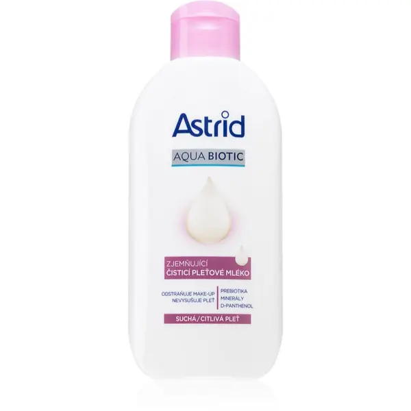 Astrid Astrid Aqua Biotic omekšavajuće mlijeko za čišćenje za suho i osjetljivo lice 200 ml
