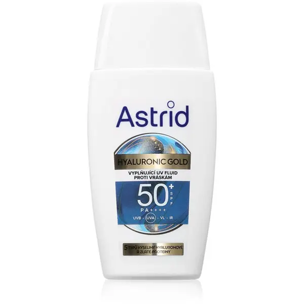 Astrid Astrid Hyaluronic Gold zaštitni fluid SPF 50 50 ml