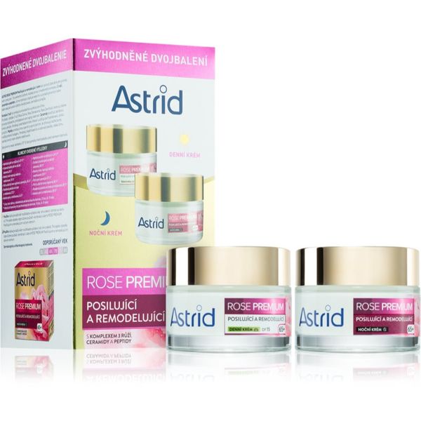 Astrid Astrid Rose Premium remodelirajuća krema za dan i noć za žene Duopack D+N 2x50 ml