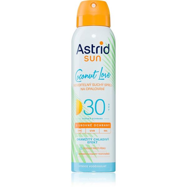 Astrid Astrid Sun Coconut Love nevidljivi sprej za sunčanje SPF 30 s visokom UV zaštitom 150 ml