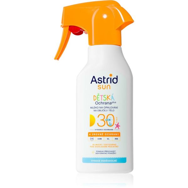 Astrid Astrid Sun dječje mlijeko za sunčanje SPF 30 u spreju 200 ml