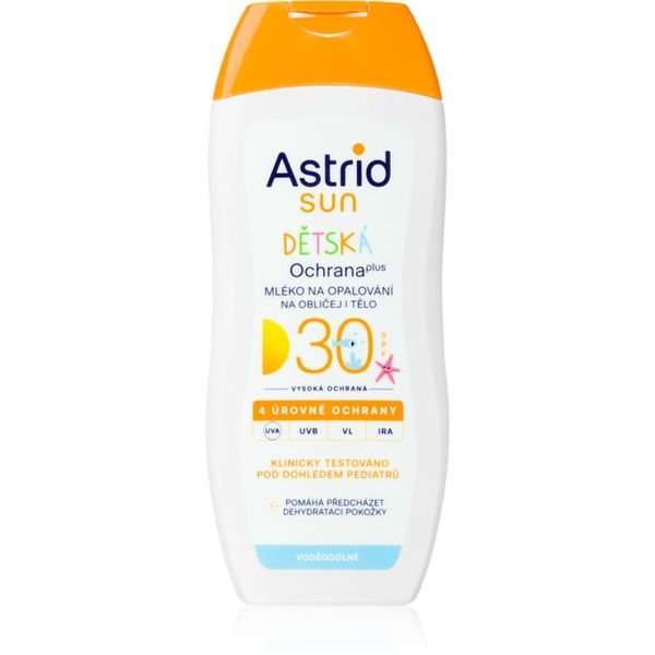 Astrid Astrid Sun dječje mlijeko za sunčanje SPF 30 za lice i tijelo 200 ml