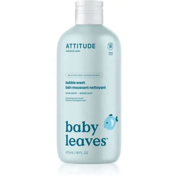 Attitude Attitude Baby Leaves Bubble Wash pjena za kupanje za djecu od rođenja 473 ml
