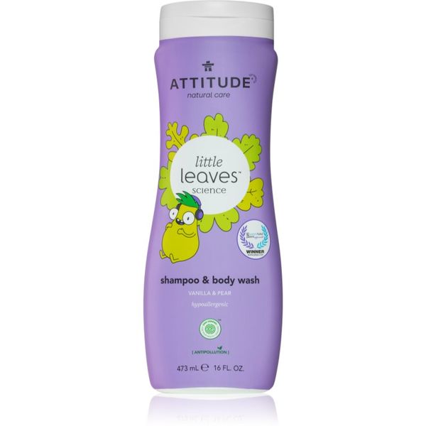 Attitude Attitude Little Leaves Vanilla & Pear dječji gel i šampon 473 ml
