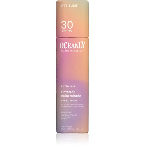 Attitude Attitude Oceanly Plastic Free Beauty hranjivo ulje za ujednačavanje tena lica SPF 30 30 g