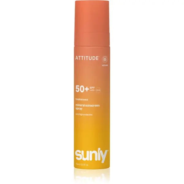 Attitude Attitude Sunly Tropical Coco mineralni sprej za sunčanje SPF 50+ 75 ml