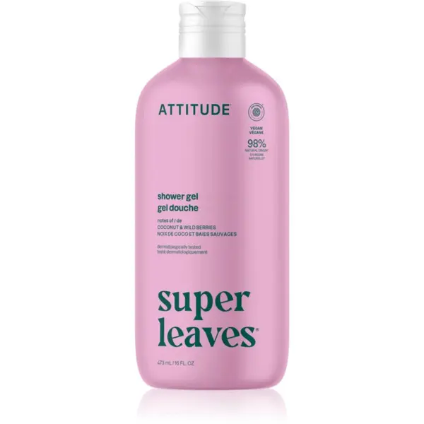 Attitude Attitude Super Leaves Coconut & Wild Berries gel za tuširanje 473 ml
