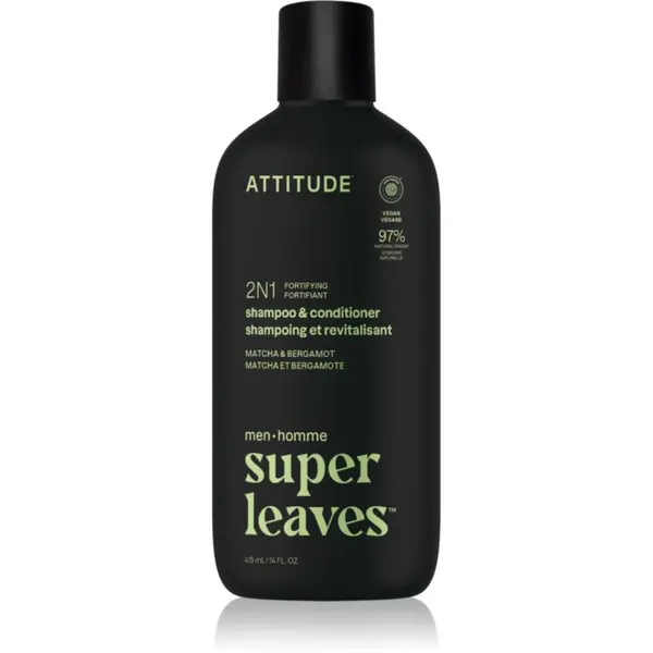 Attitude Attitude Super Leaves Matcha & Bergamot šampon i regenerator 2 u 1 za muškarce 415 ml