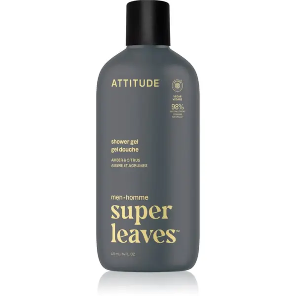 Attitude Attitude Super Leaves Men Shower Gel gel za tuširanje za muškarce Amber & Citrus 415 ml