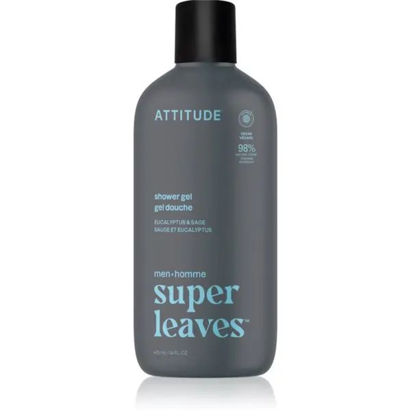 Attitude Attitude Super Leaves Men Shower Gel gel za tuširanje za muškarce Eucalyptus & Sage 415 ml
