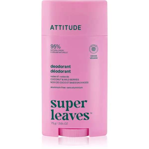 Attitude Attitude Super Leaves Natural Deodorant dezodorans Coconut and Wild Berries 75 g