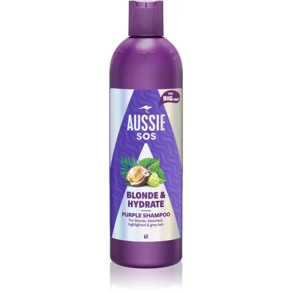 Aussie Aussie SOS Blonde & Hydrate ljubičasti šampon za toniranje za plavu kosu 500 ml