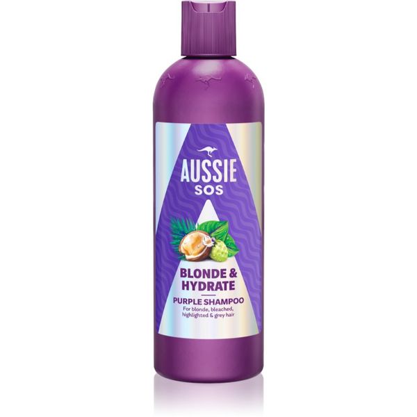 Aussie Aussie SOS Blonde Hydrate ljubičasti šampon za toniranje za plavu kosu 300 ml