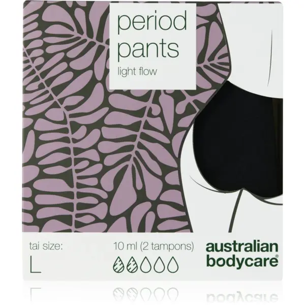 Australian Bodycare Australian Bodycare Period Pants menstrualne gaćice za slabu menstruaciju veličina L 1 kom