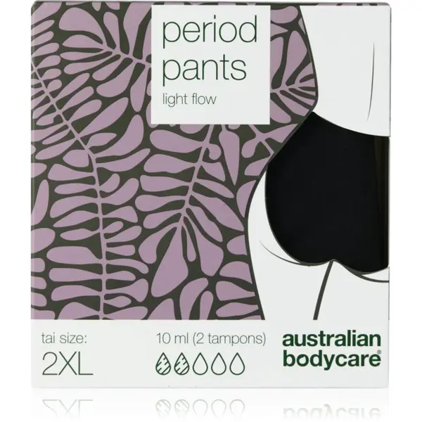 Australian Bodycare Australian Bodycare Period Pants menstrualne gaćice za slabu menstruaciju veličina XXL 1 kom
